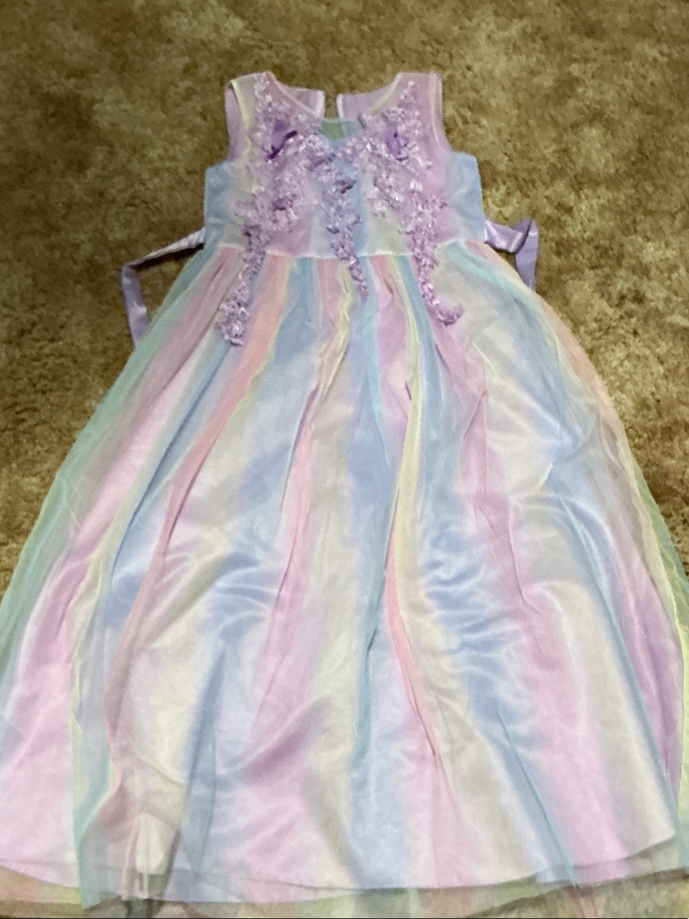 Rainbow pageant dress